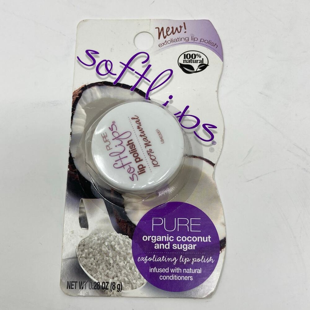 Softlips Pure Lip Polish Scrub 100% Natural Rare Discontinued